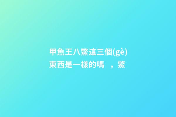 甲魚王八鱉這三個(gè)東西是一樣的嗎，鱉(拍案驚奇)-第1張-觀點(diǎn)-玄機(jī)派